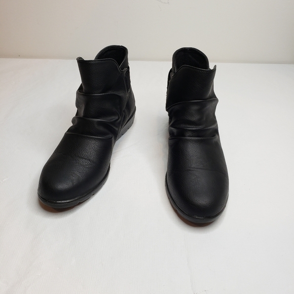 Easy Street Black Bootie Comfort Wave Pull On 6 Medium - Picture 4 of 8